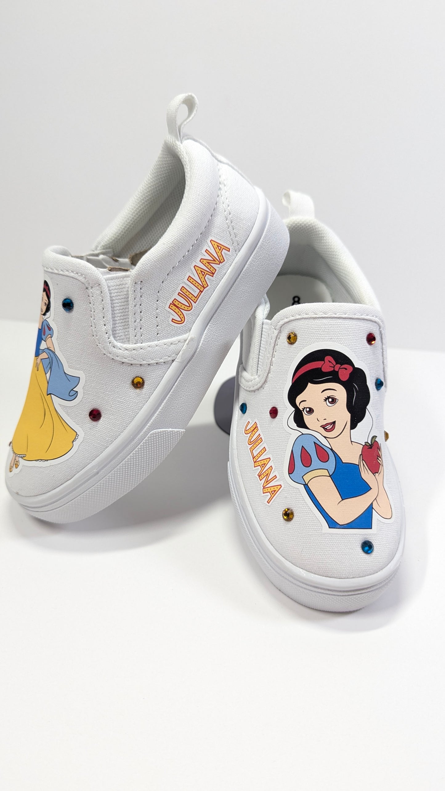 Personalized Princess Slip on Shoes Custom Disney Princess Sneakers || Add Name || Disney Princess
