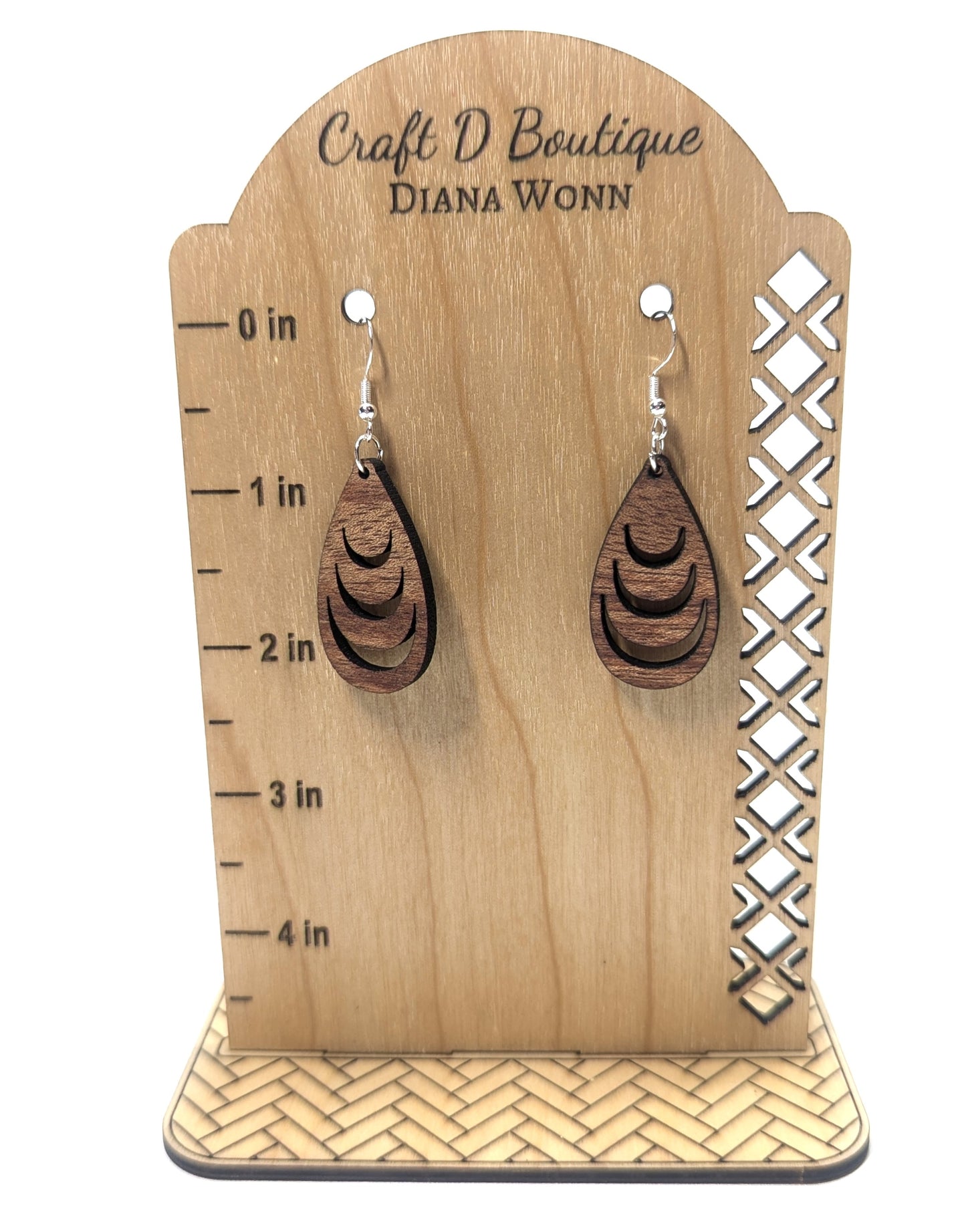 Handmade Wooden Earrings – Laser Cut, Hand-Painted & Lightweight!