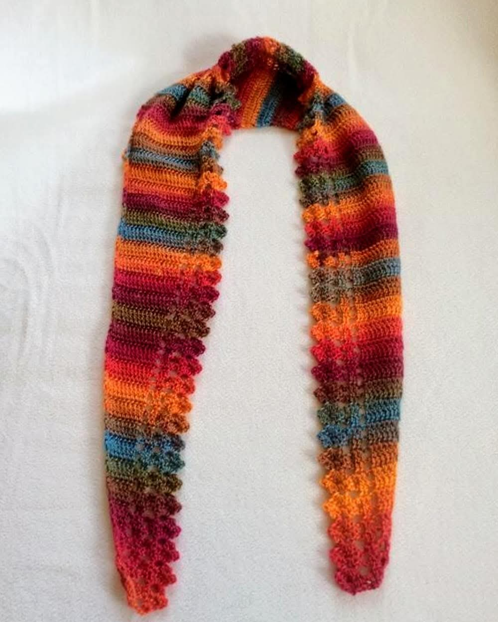 Handmade Crochet Scarf || Fall Colors || Premium Material