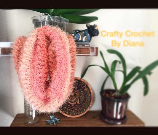 Handmade Fuzzy Crochet Scarf – Soft, Warm & Stylish