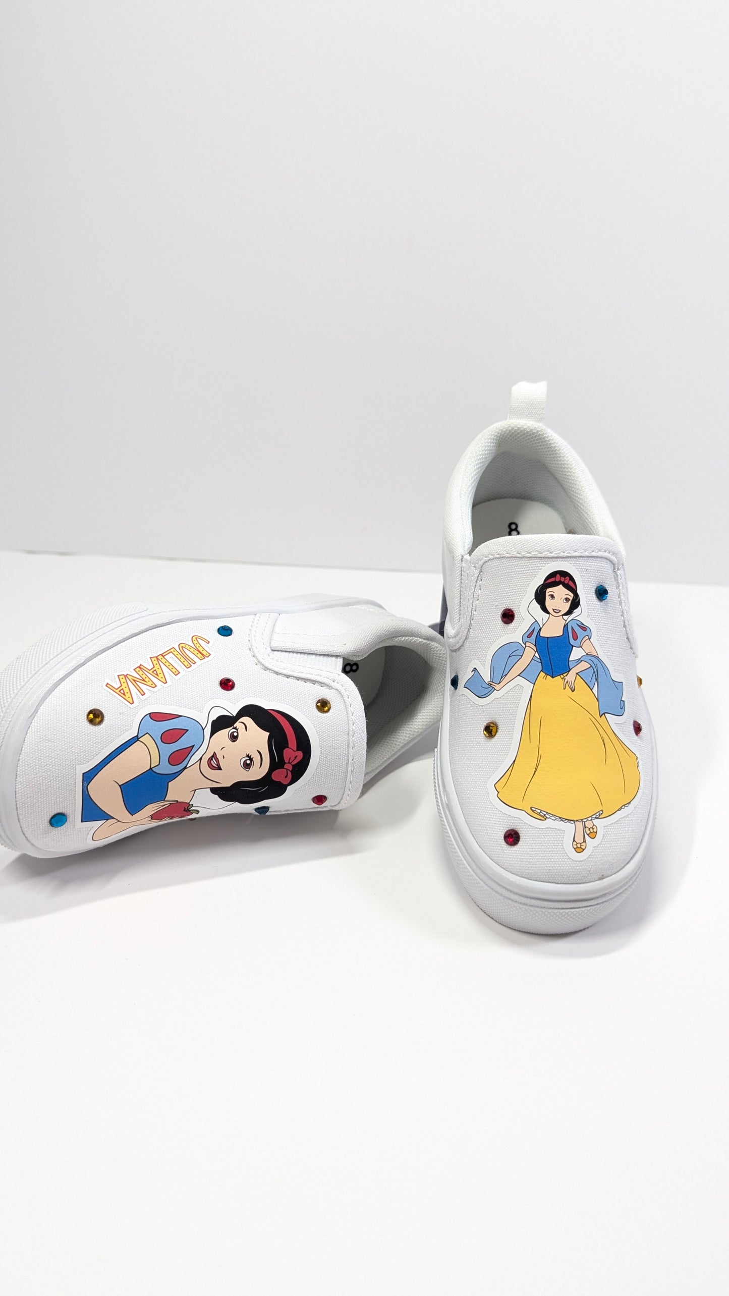 Personalized Princess Slip on Shoes Custom Disney Princess Sneakers || Add Name || Disney Princess