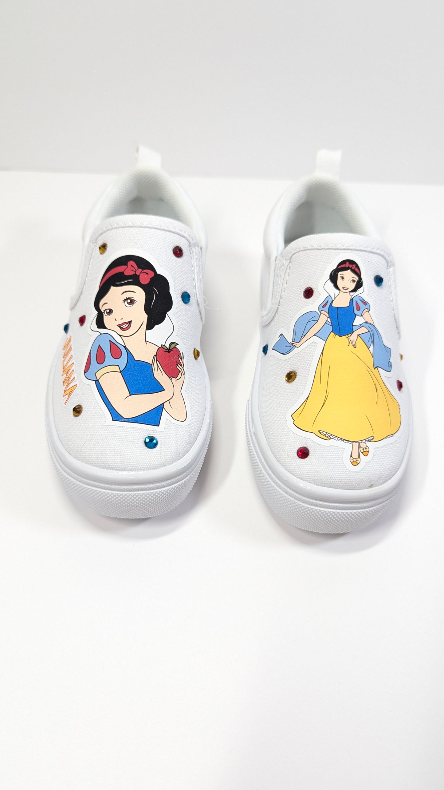 Personalized Princess Slip on Shoes Custom Disney Princess Sneakers || Add Name || Disney Princess