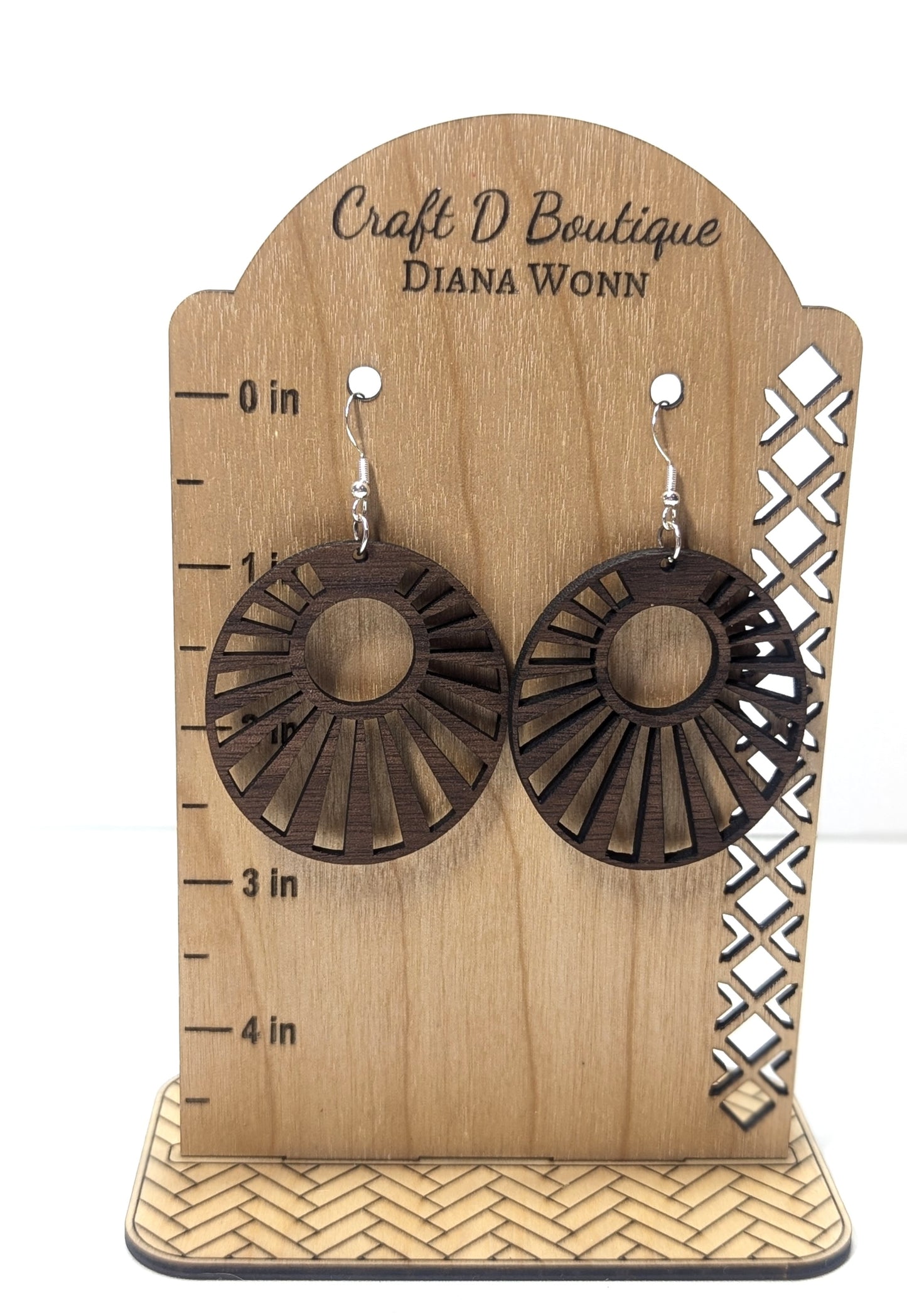 Handmade Wooden Earrings – Laser Cut, Hand-Painted & Lightweight!