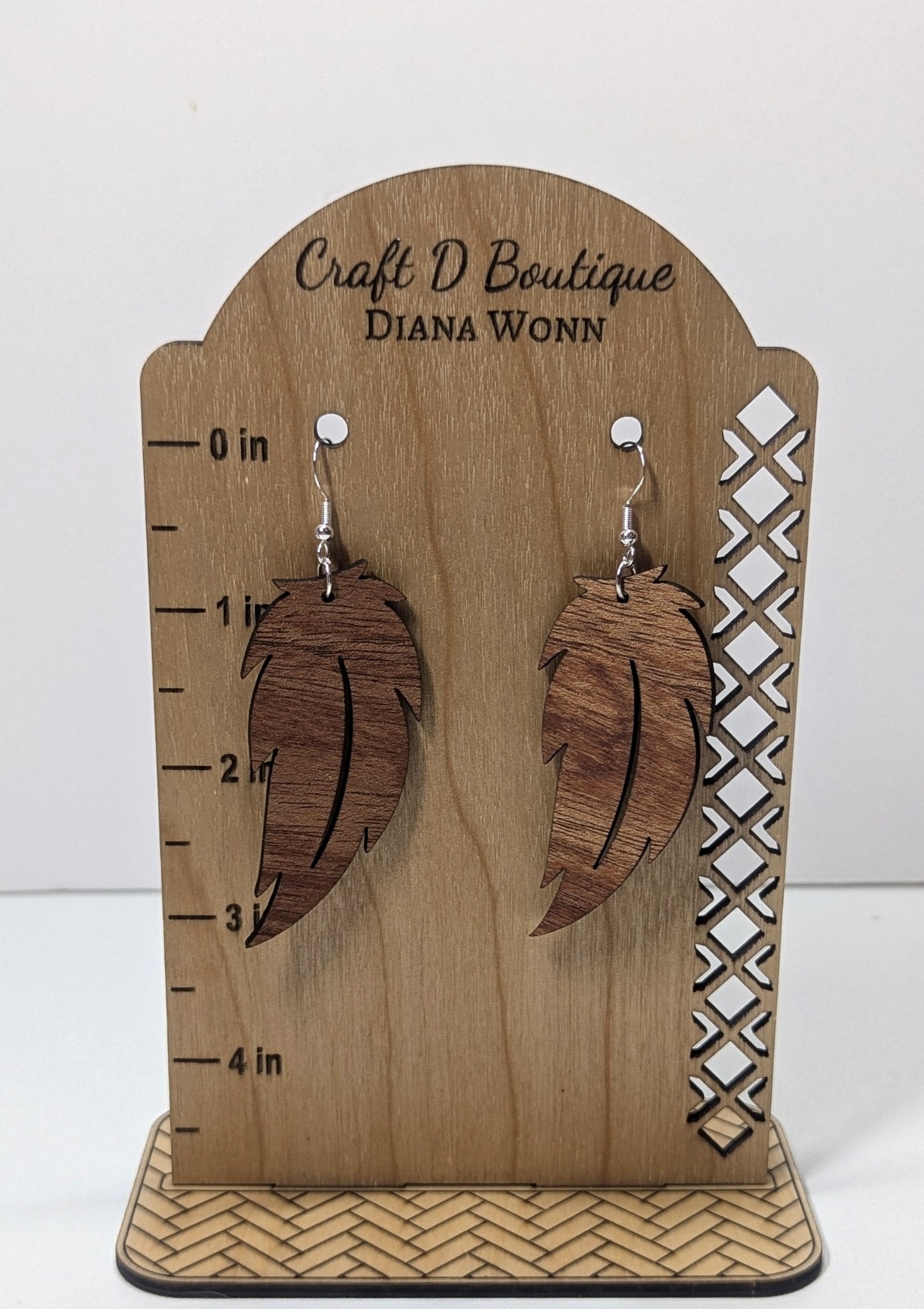 Handmade Wooden Earrings – Laser Cut, Hand-Painted & Lightweight!