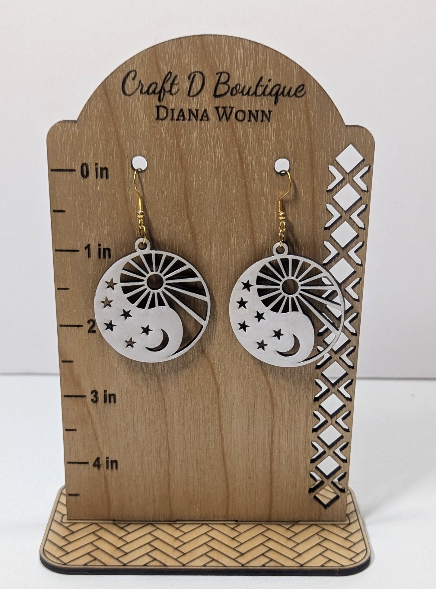 Handmade Wooden Earrings – Laser Cut, Hand-Painted & Lightweight!