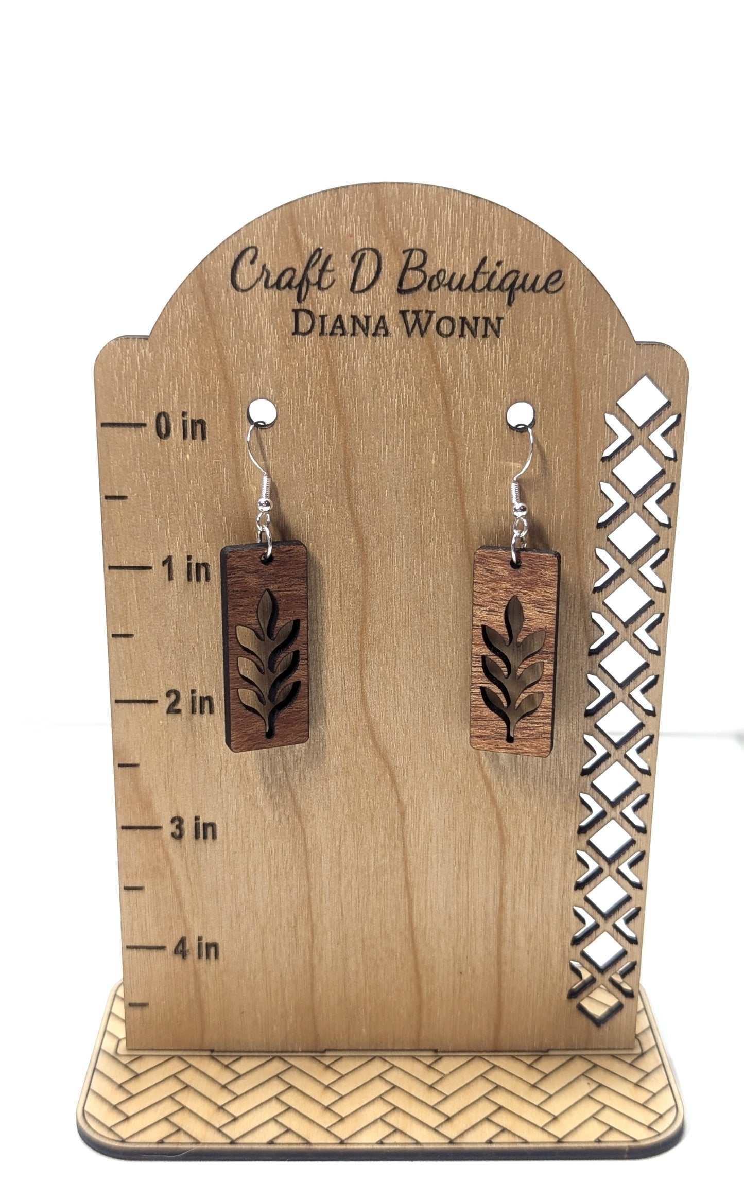 Handmade Wooden Earrings – Laser Cut, Hand-Painted & Lightweight!
