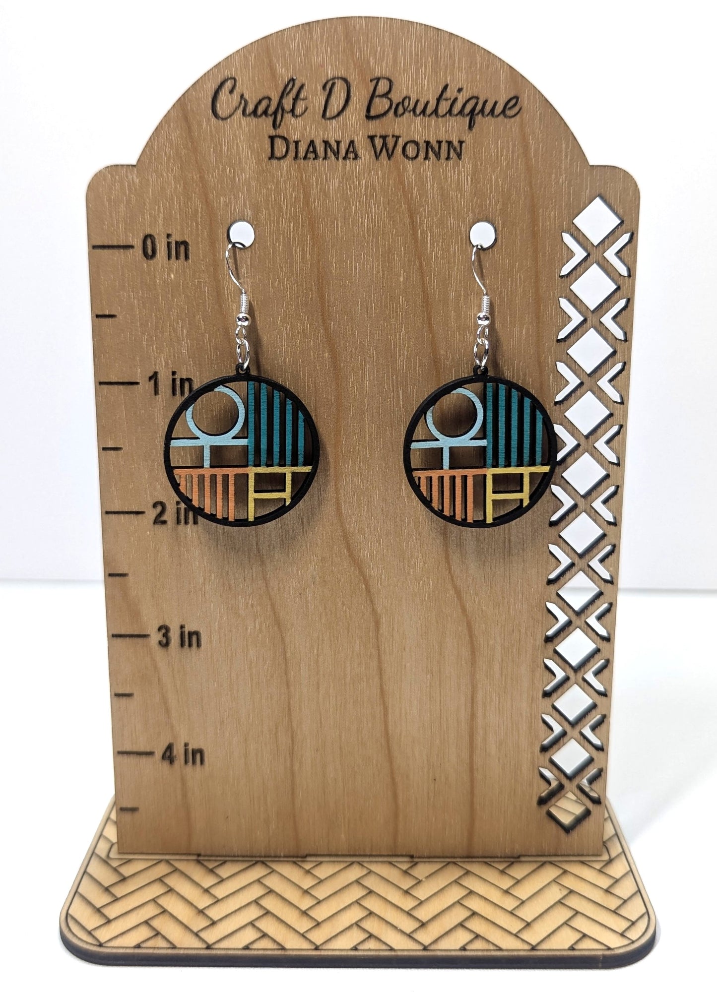 Handmade Wooden Earrings – Laser Cut, Hand-Painted & Lightweight!