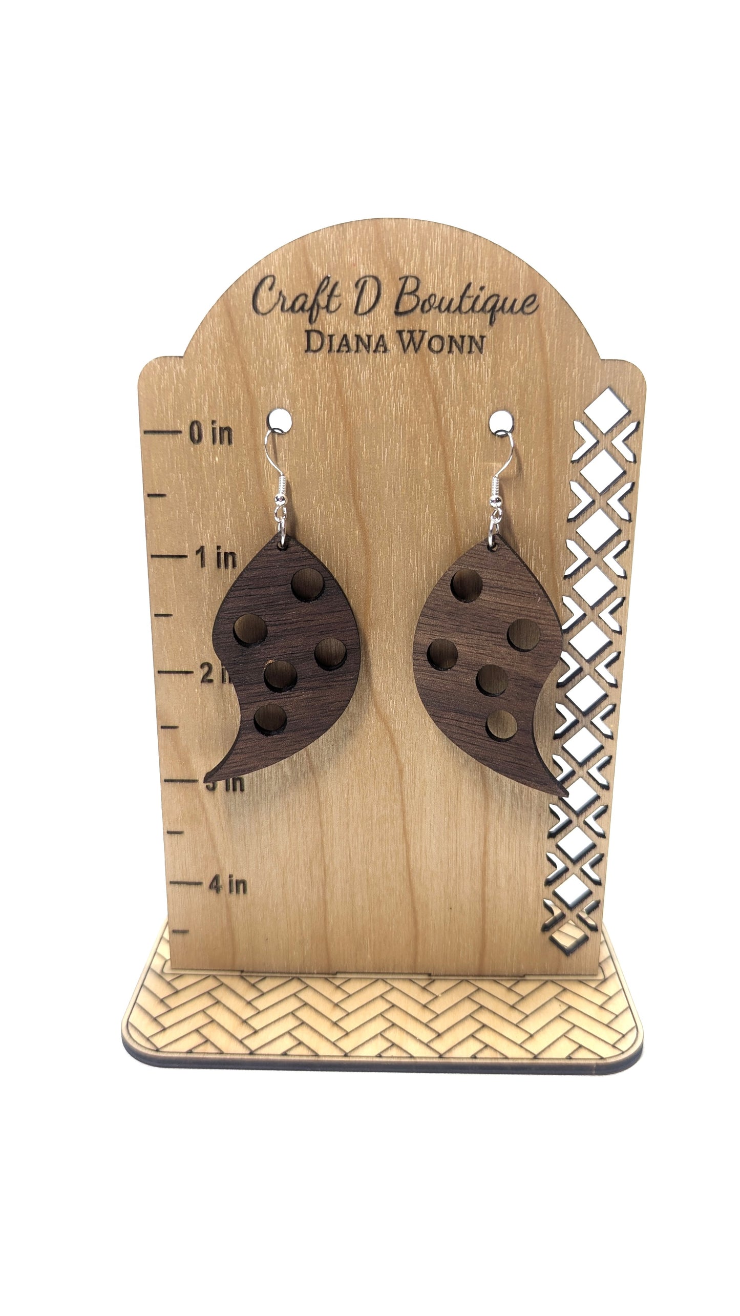 Handmade Wooden Earrings – Laser Cut, Hand-Painted & Lightweight!