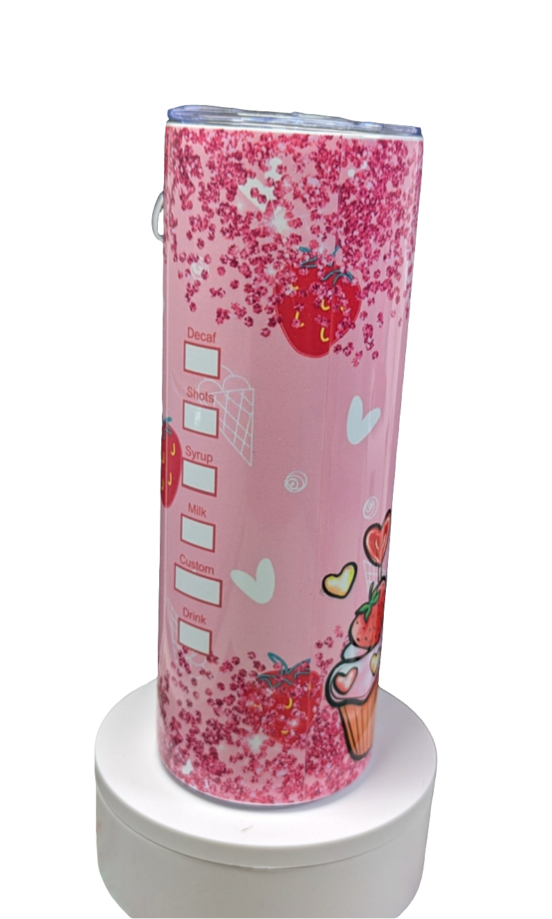 Valentine Tumbler | Valentine Gift | Hearts Tumbler | Pink Colors | 20oz Tumbler | Sublimation Tumbler