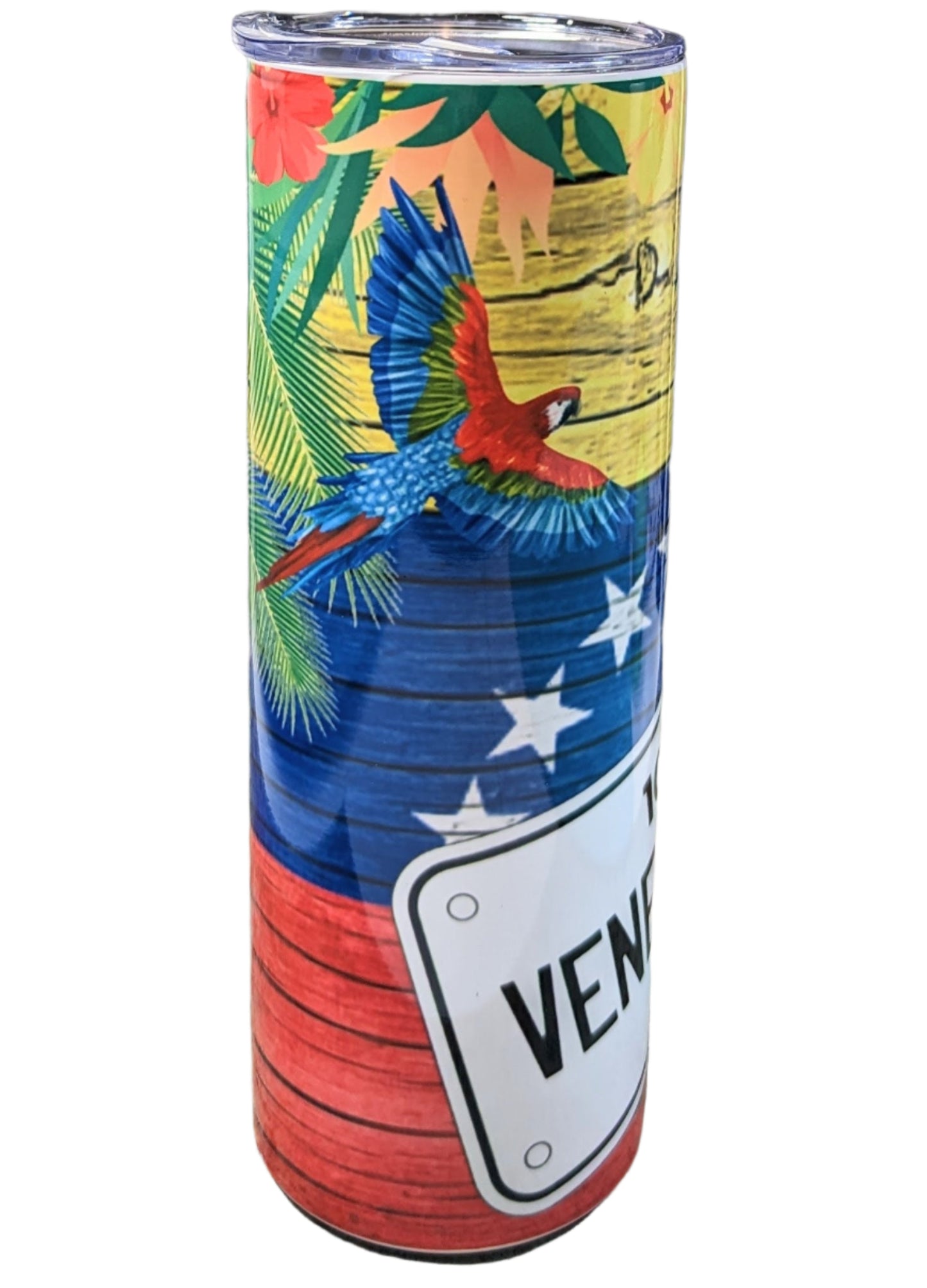 Tumbler 20oz Venezuelan Flag | Skinny Tumbler | 100% VENEZOLANO - VENEZOLANA Skinny Tumbler |