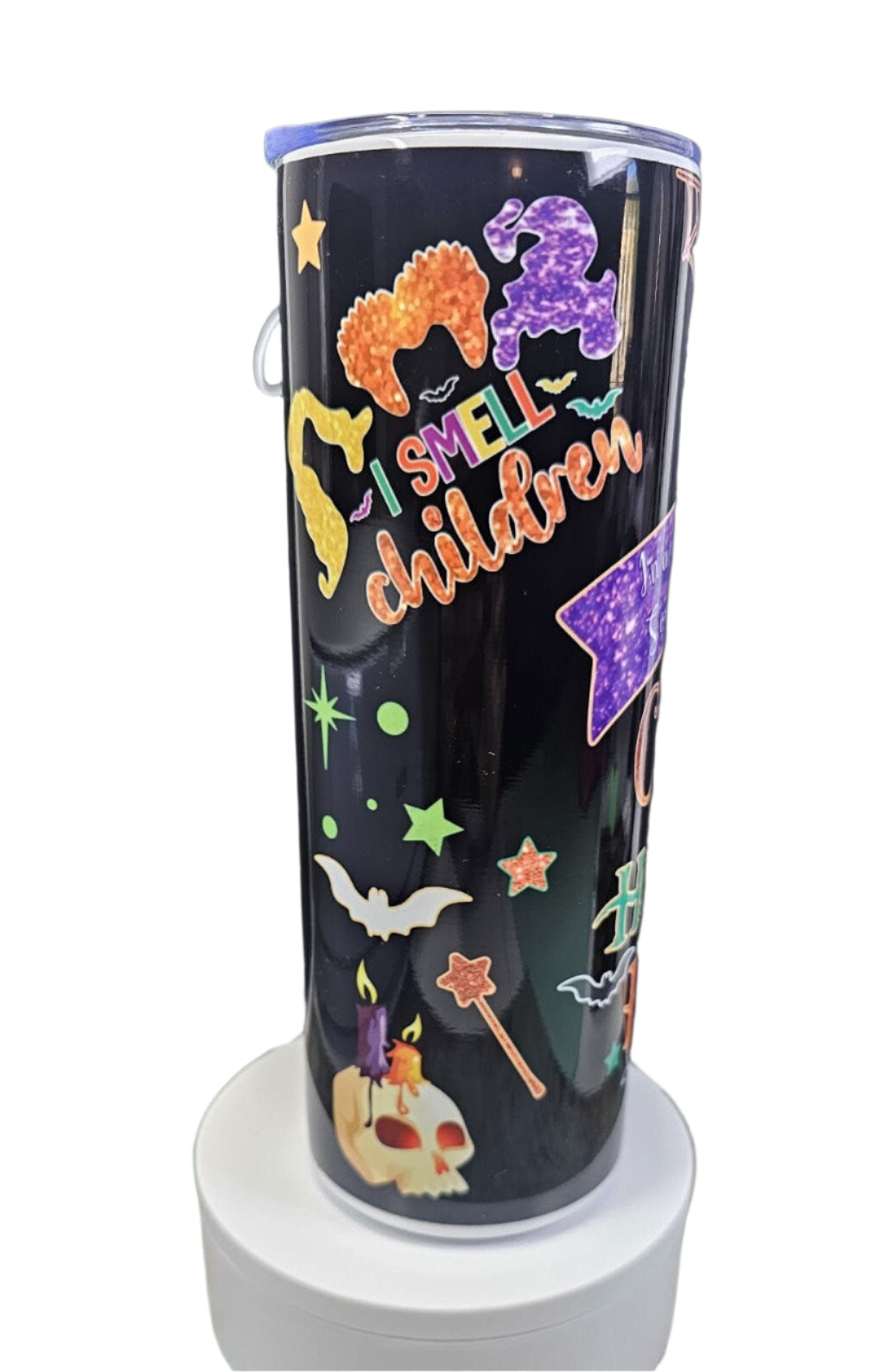 Custom Tumbler | Hocus Pocus Tumbler | Add Names | Custom Order Gift for Her | 20oz Tumbler with Lid and Straw Halloween Tumbler